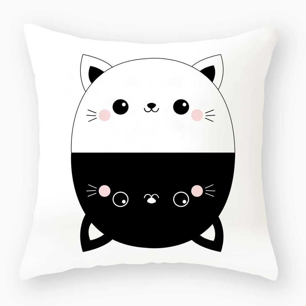Fashionable Cute Cat Light Peach Skin Pillowcase - Bellarte Enchanté Fashionable Cute Cat Light Peach Skin Pillowcase