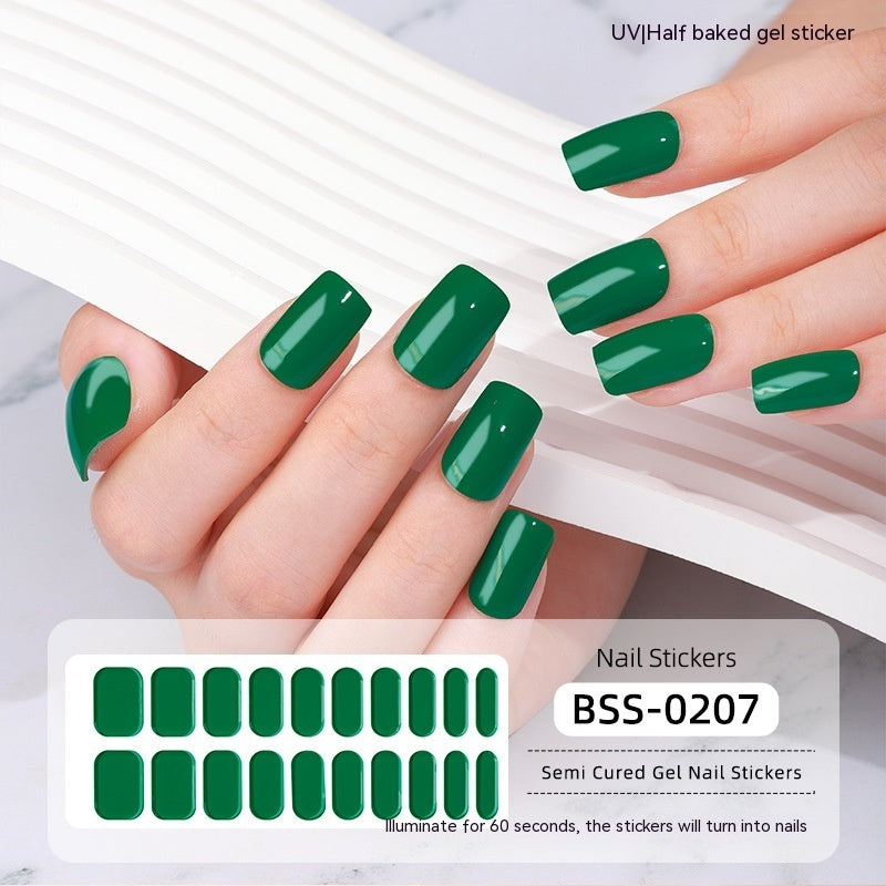 Gel Nail Art Sticker Semi-curing Gel