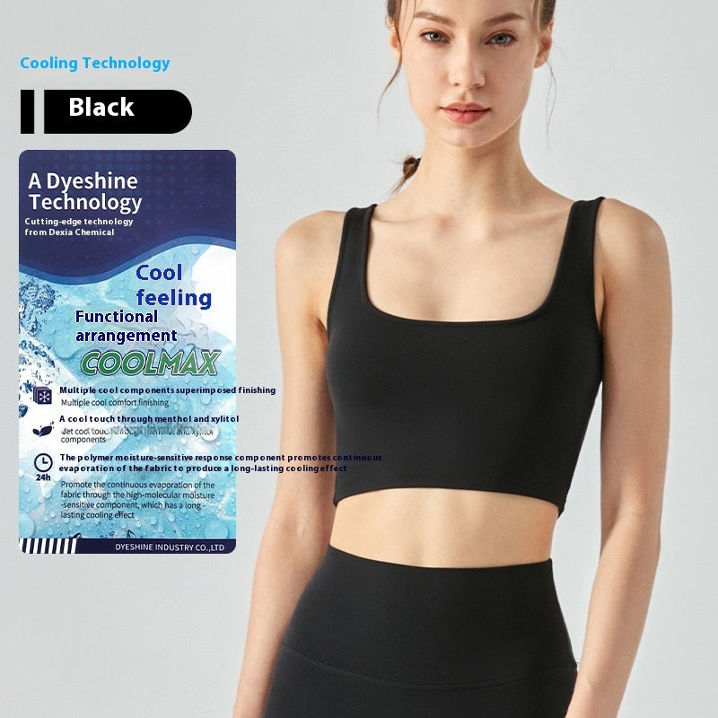 Fitness Vest With Chest Pad Yoga Bra - Bellarte Enchanté Fitness Vest With Chest Pad Yoga Bra