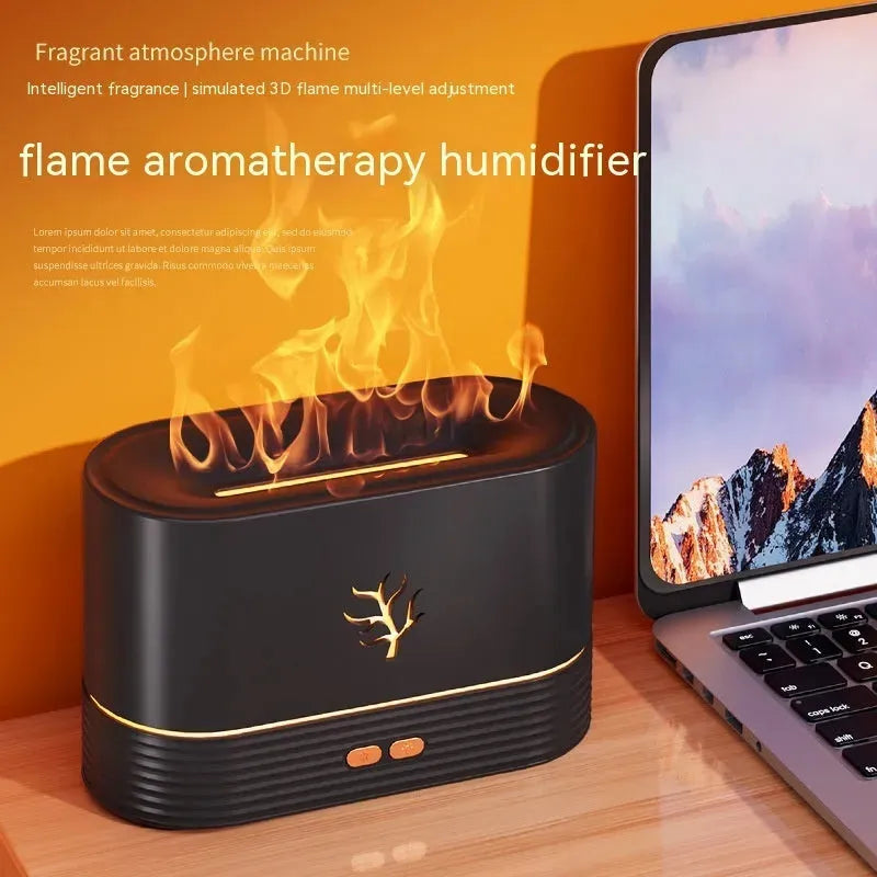 Flame Humidifier USB Smart Timing LED Electric Aroma Diffuser - Bellarte Enchanté Flame Humidifier USB Smart Timing LED Electric Aroma Diffuser