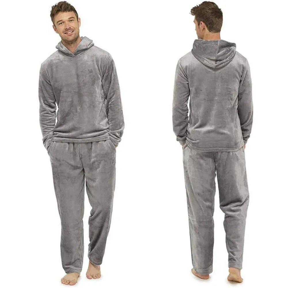 Flannel Grey Simple Home Men's Pajamas - Bellarte Enchanté Flannel Grey Simple Home Men's Pajamas