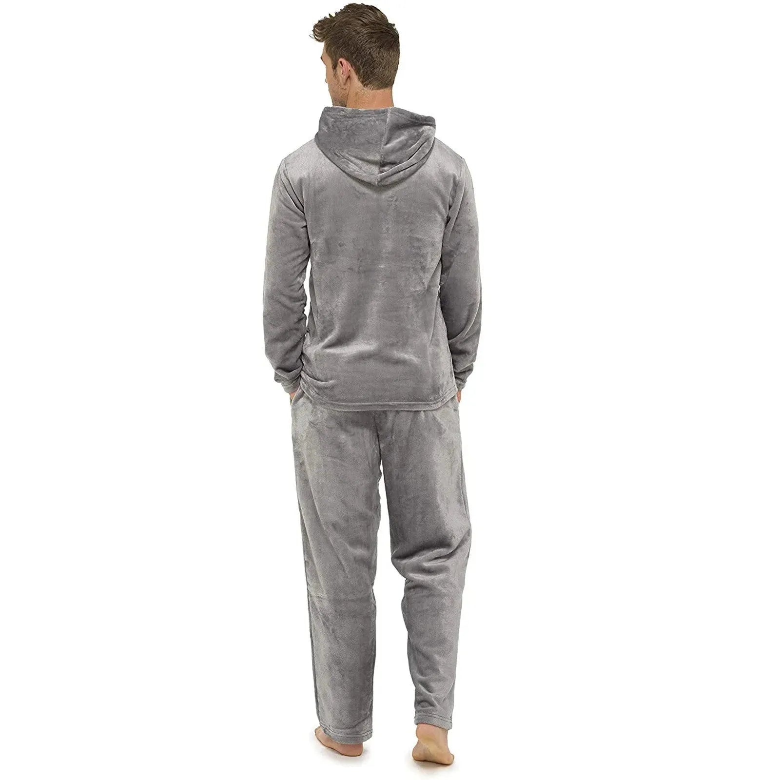 Flannel Grey Simple Home Men's Pajamas - Bellarte Enchanté Flannel Grey Simple Home Men's Pajamas