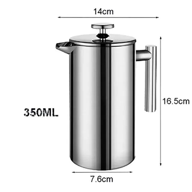 French Press Coffee Maker Stainless Steel Coffee Percolator - Bellarte Enchanté French Press Coffee Maker Stainless Steel Coffee Percolator