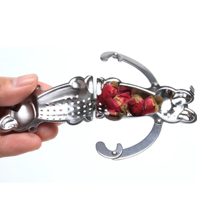 Frog Tea Strainer Does Not Stainless Steel Tea Strainers Creative Tea Making Device Compartment - Bellarte Enchanté Frog Tea Strainer Does Not Stainless Steel Tea Strainers Creative Tea Making Device Compartment