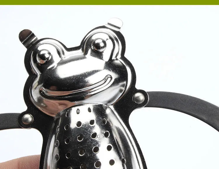 Frog Tea Strainer Does Not Stainless Steel Tea Strainers Creative Tea Making Device Compartment - Bellarte Enchanté Frog Tea Strainer Does Not Stainless Steel Tea Strainers Creative Tea Making Device Compartment