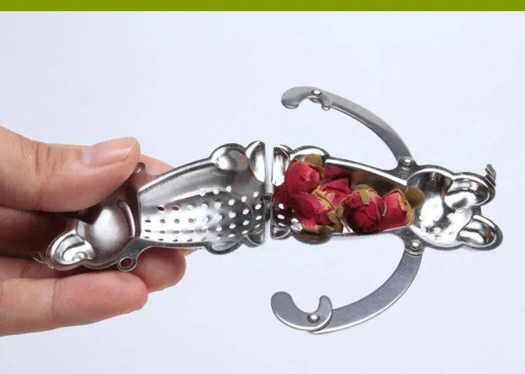 Frog Tea Strainer Does Not Stainless Steel Tea Strainers Creative Tea Making Device Compartment - Bellarte Enchanté Frog Tea Strainer Does Not Stainless Steel Tea Strainers Creative Tea Making Device Compartment