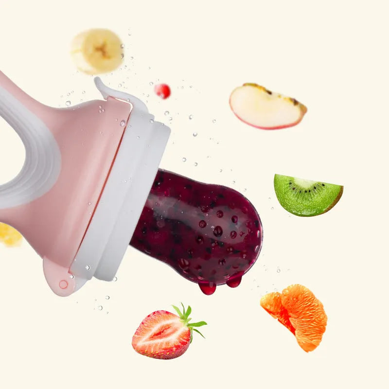 Fruit Food Nibbler for Babies Baby Food Bite Bag Fruit Vegetable - Bellarte Enchanté Fruit Food Nibbler for Babies Baby Food Bite Bag Fruit Vegetable