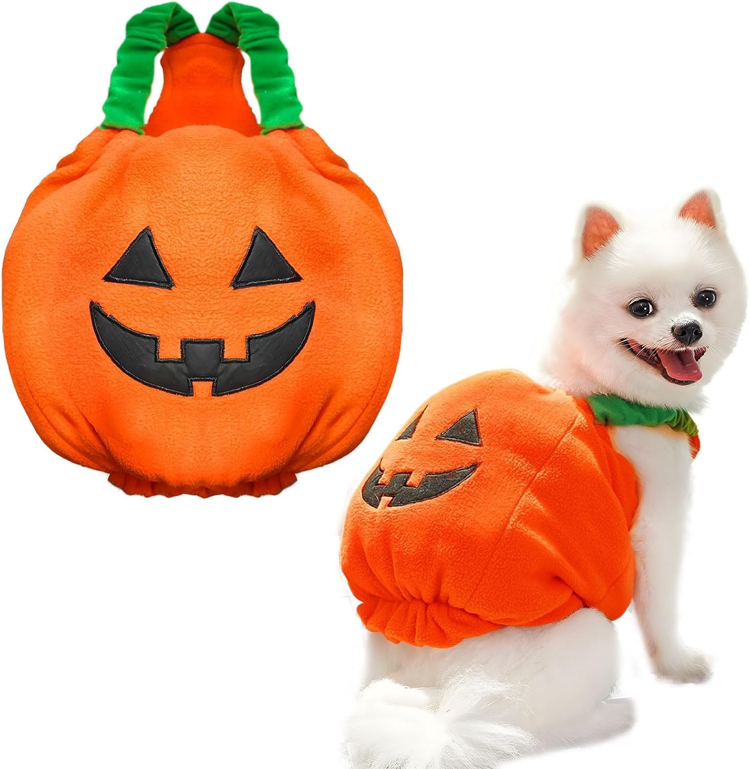 Funny Pumpkin Dog Halloween Costume Pet Dog Cat - Bellarte Enchanté Funny Pumpkin Dog Halloween Costume Pet Dog Cat