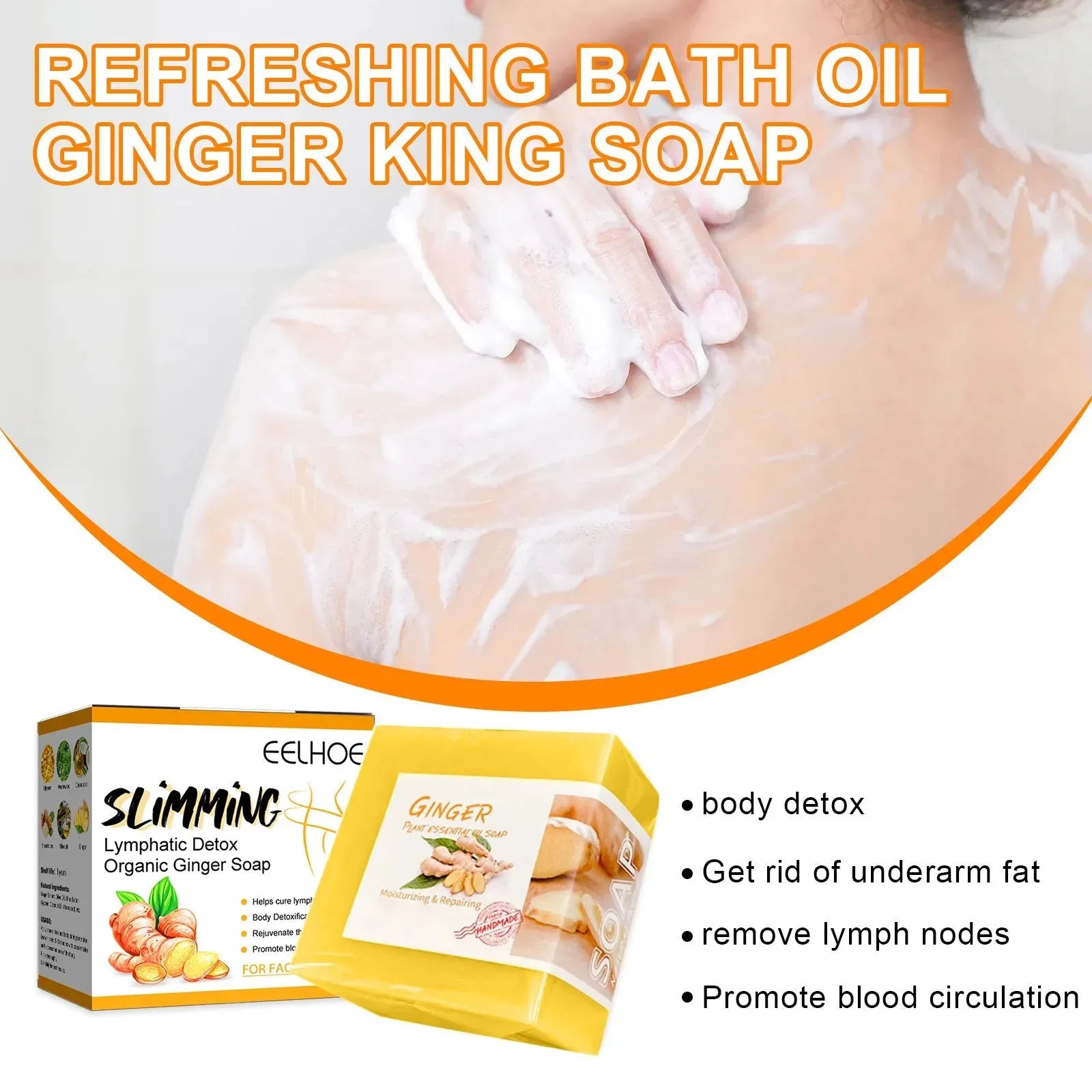 Ginger Slimming Soap Cleansing Refreshing - Bellarte Enchanté Ginger Slimming Soap Cleansing Refreshing