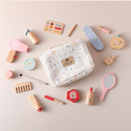 Girl Princess Play House Makeup Toys Small Dressing Table Wooden Children's Pink Mirror - Bellarte Enchanté Girl Princess Play House Makeup Toys Small Dressing Table Wooden Children's Pink Mirror
