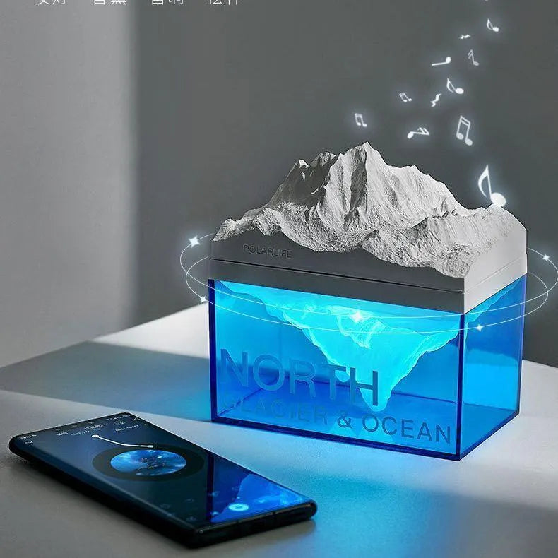 Glacier Night Light Bluetooth Speaker - Bellarte Enchanté Glacier Night Light Bluetooth Speaker
