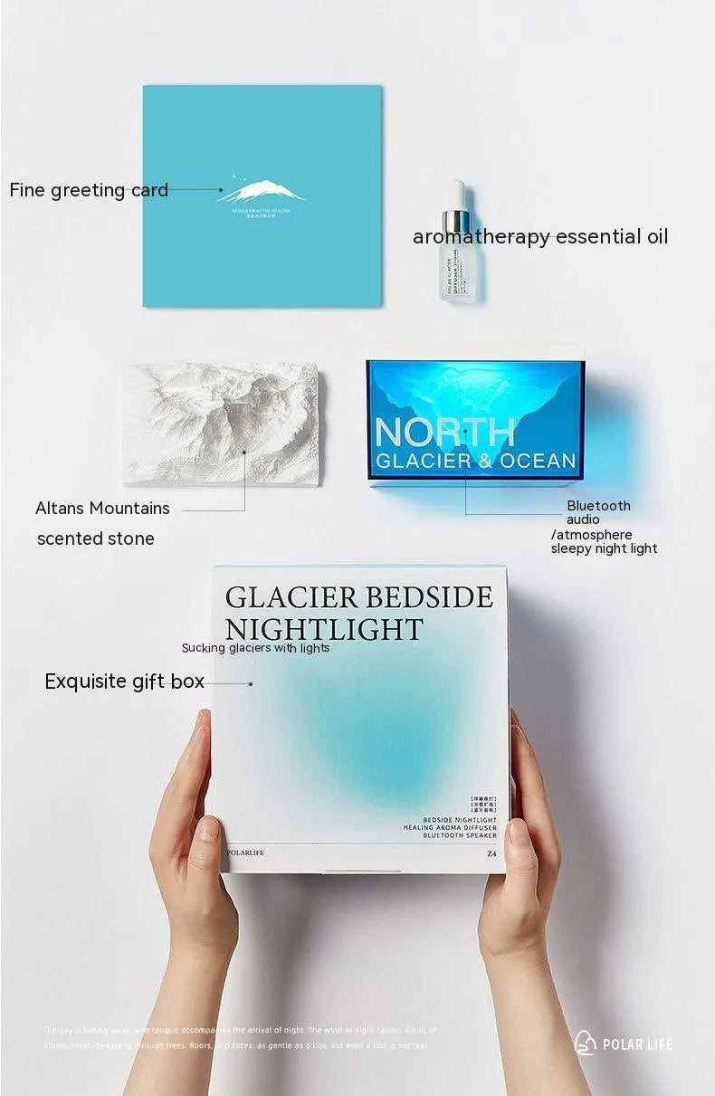 Glacier Night Light Bluetooth Speaker - Bellarte Enchanté Glacier Night Light Bluetooth Speaker