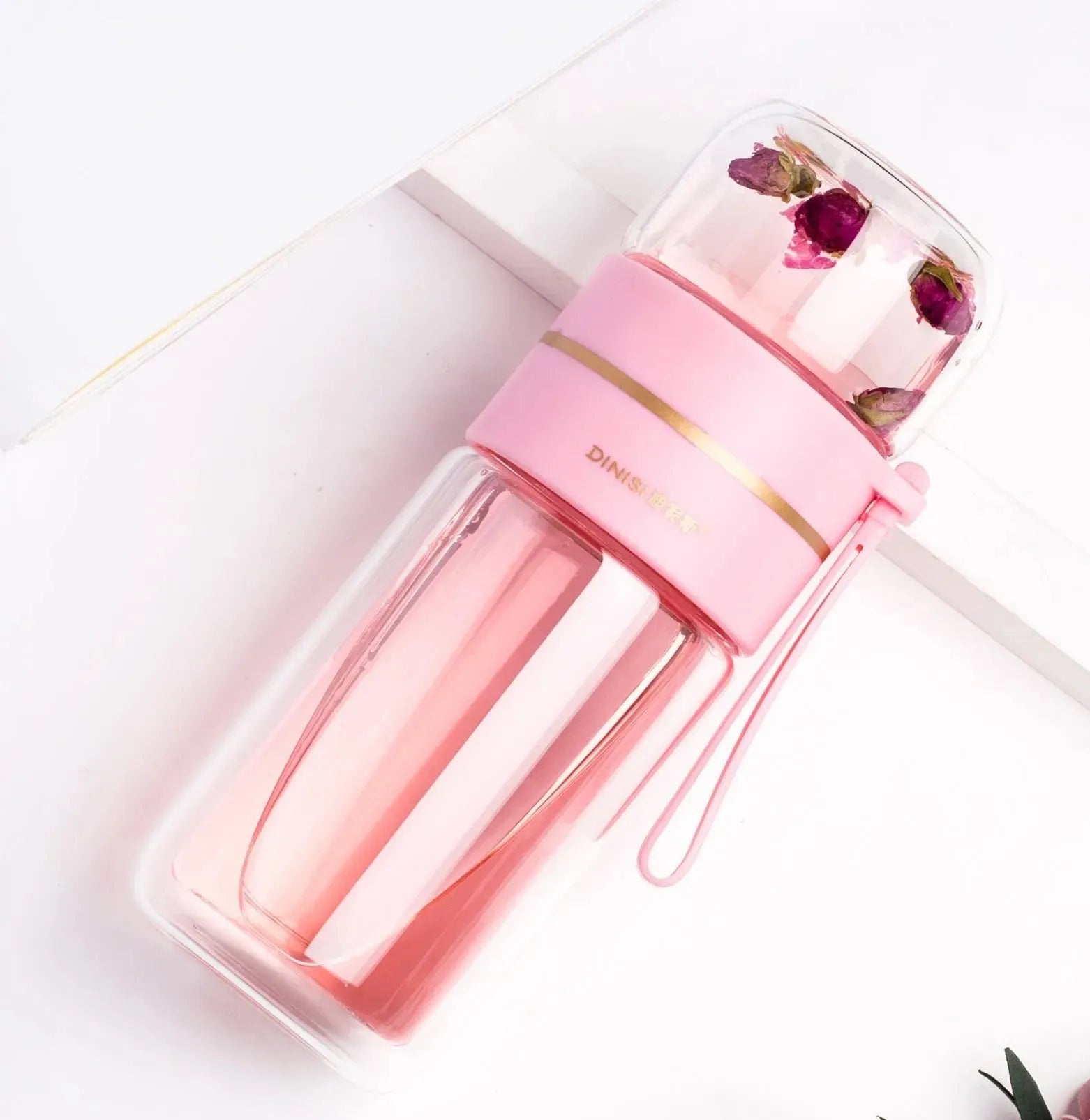 Glass Water Bottle - Bellarte Enchanté Glass Water Bottle