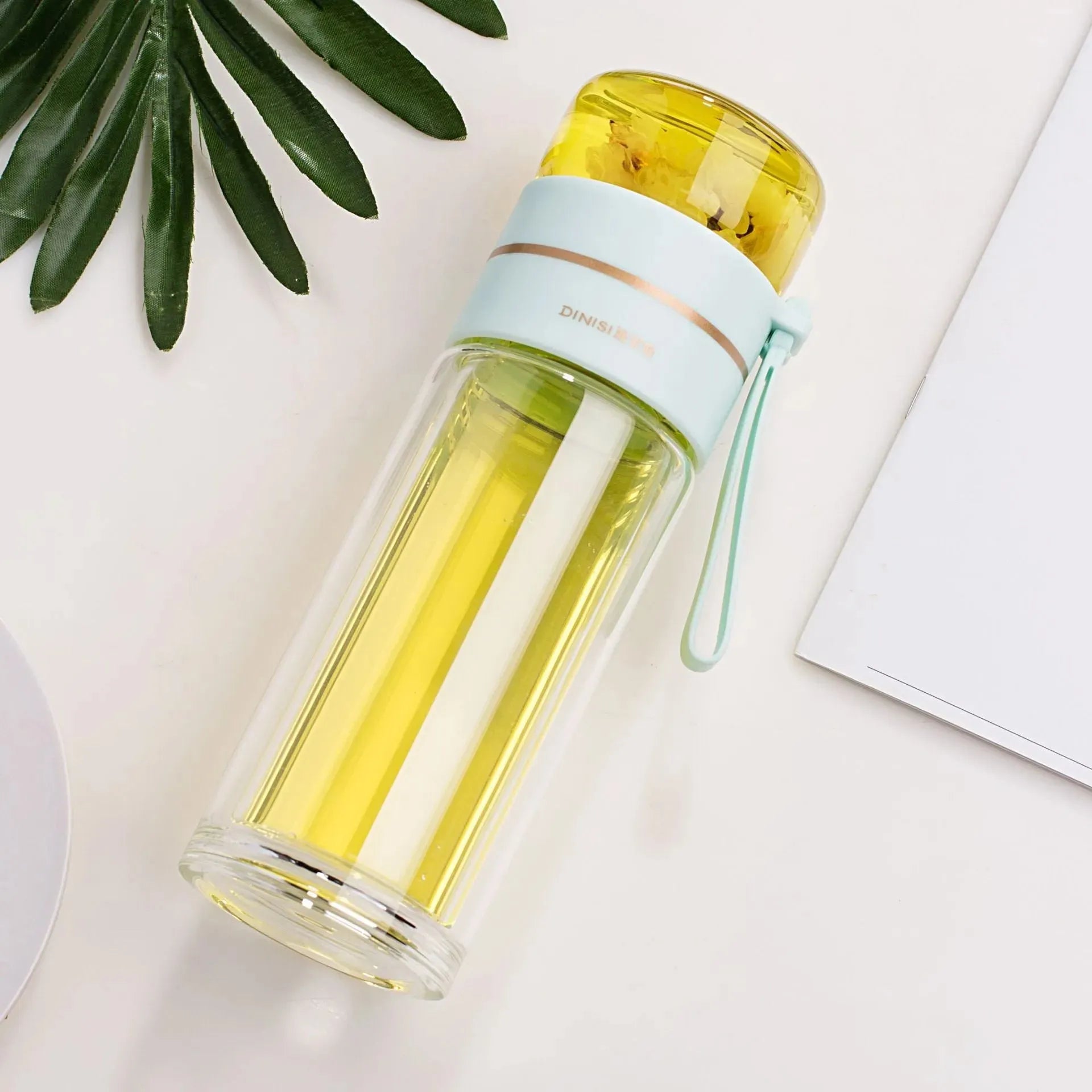 Glass Water Bottle - Bellarte Enchanté Glass Water Bottle
