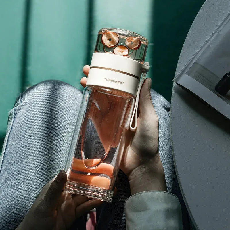 Glass Water Bottle - Bellarte Enchanté Glass Water Bottle