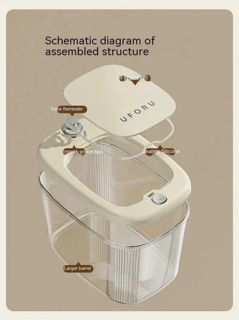 Grade Rice Cat And Dog Food Storage Box - Bellarte Enchanté Grade Rice Cat And Dog Food Storage Box