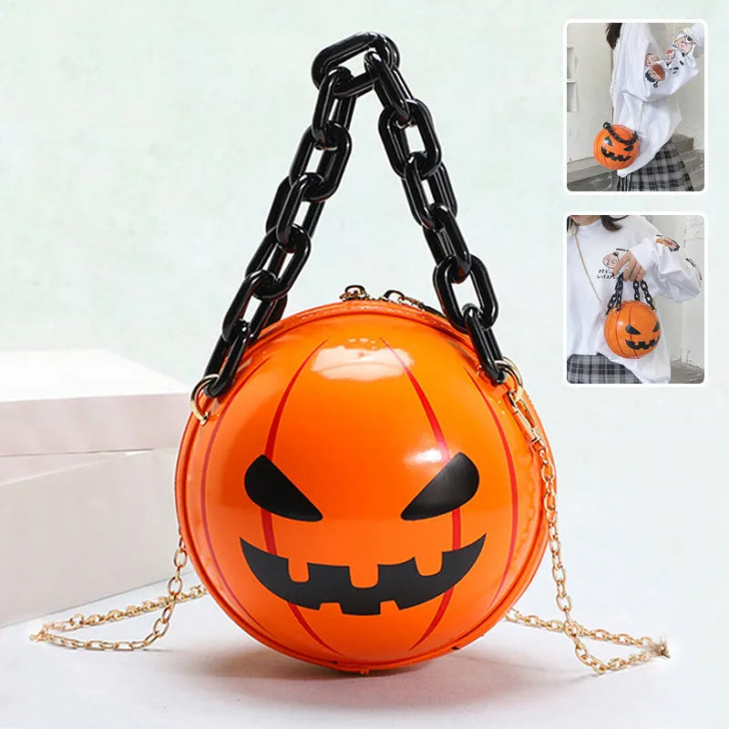 Halloween Cartoon Pumpkin Ball Handbags - Bellarte Enchanté Halloween Cartoon Pumpkin Ball Handbags