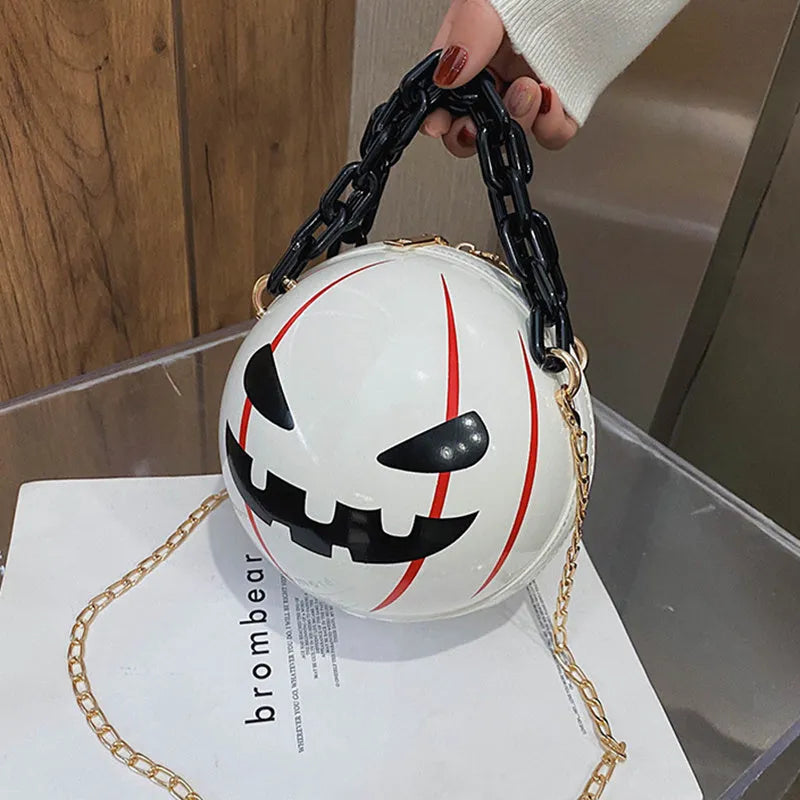 Halloween Cartoon Pumpkin Ball Handbags - Bellarte Enchanté Halloween Cartoon Pumpkin Ball Handbags