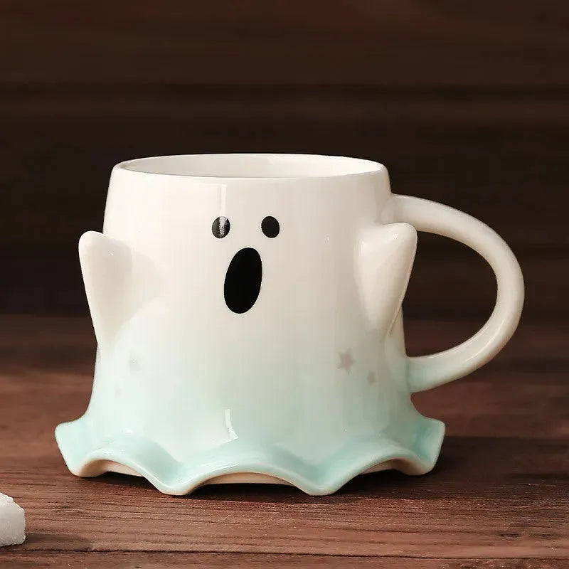Halloween Cute Ghost Ceramic Cup - Bellarte Enchanté Halloween Cute Ghost Ceramic Cup