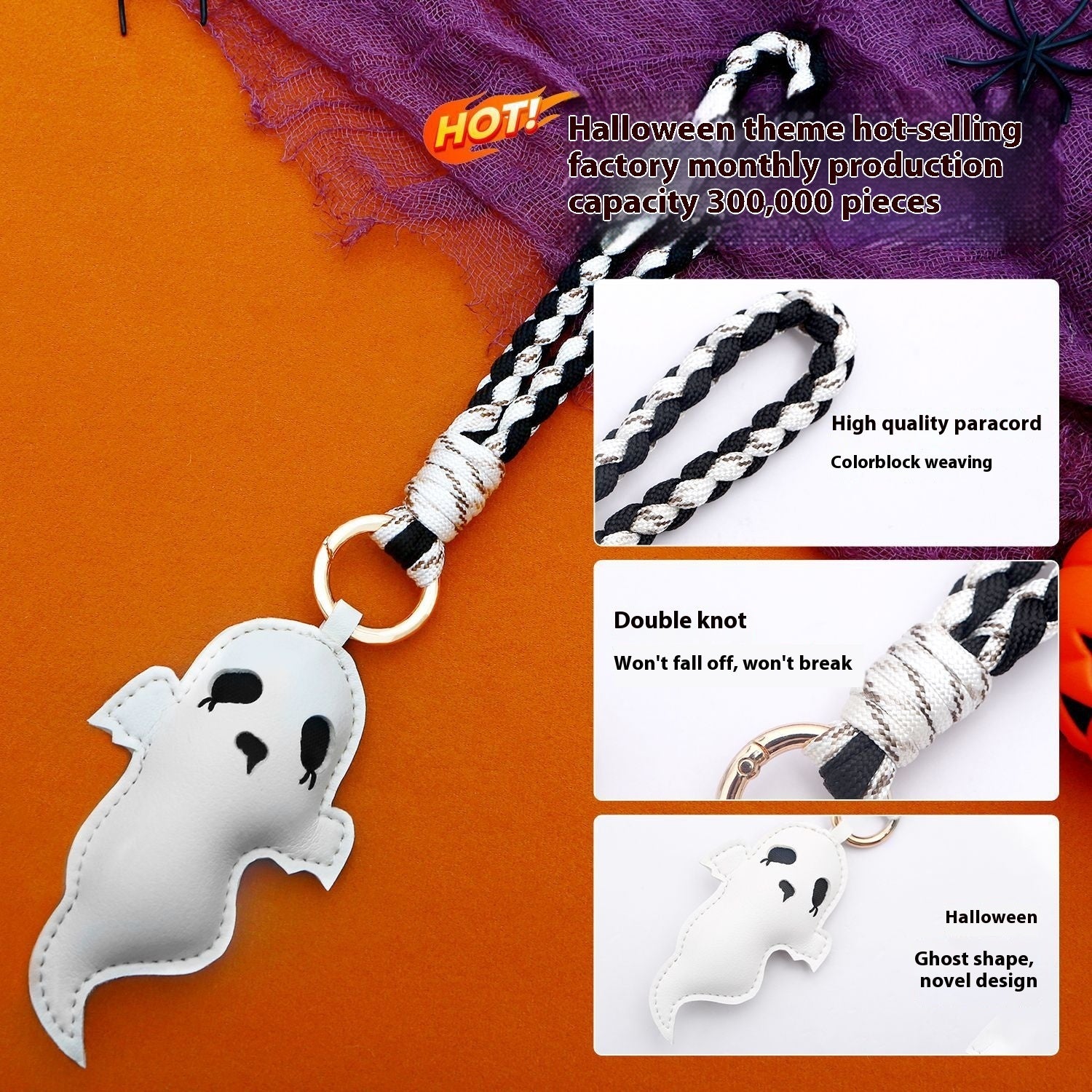 Halloween Handbag Pendant Festival Ghost Wrist Strap - Bellarte Enchanté Halloween Handbag Pendant Festival Ghost Wrist Strap