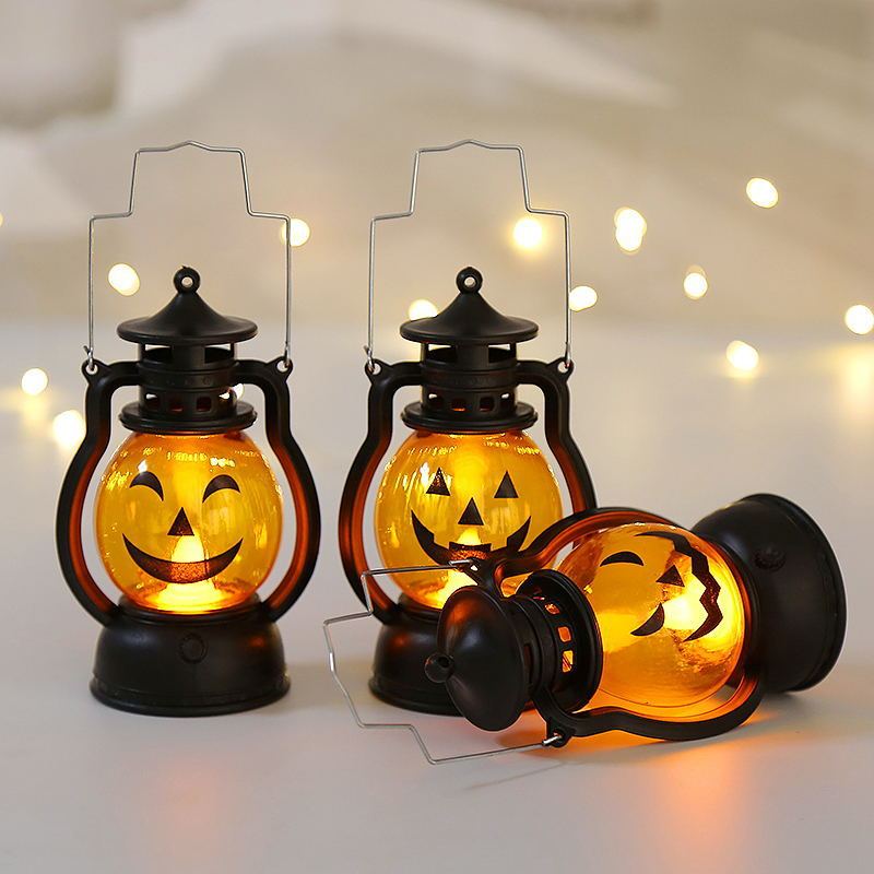 Halloween Oil Lamp Portable Pumpkin Lantern Skull Decoration - Bellarte Enchanté Halloween Oil Lamp Portable Pumpkin Lantern Skull Decoration