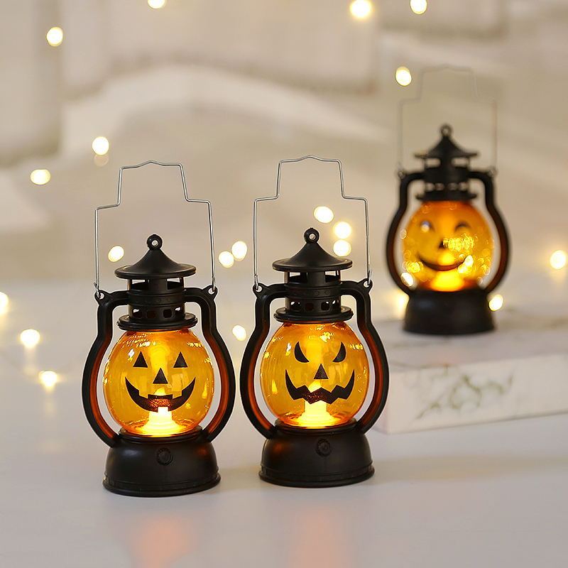 Halloween Oil Lamp Portable Pumpkin Lantern Skull Decoration - Bellarte Enchanté Halloween Oil Lamp Portable Pumpkin Lantern Skull Decoration