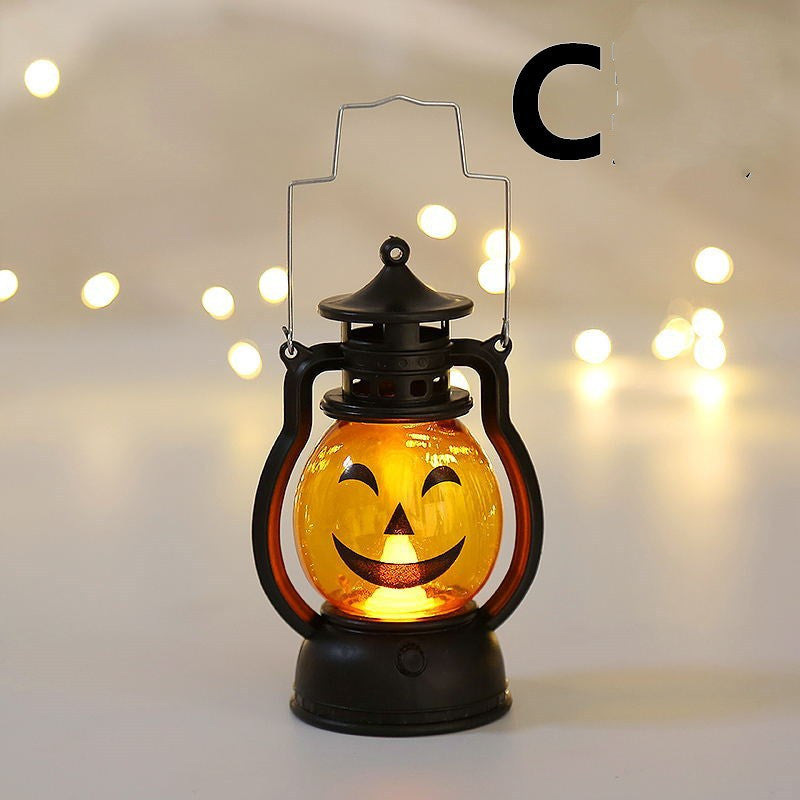 Halloween Oil Lamp Portable Pumpkin Lantern Skull Decoration - Bellarte Enchanté Halloween Oil Lamp Portable Pumpkin Lantern Skull Decoration