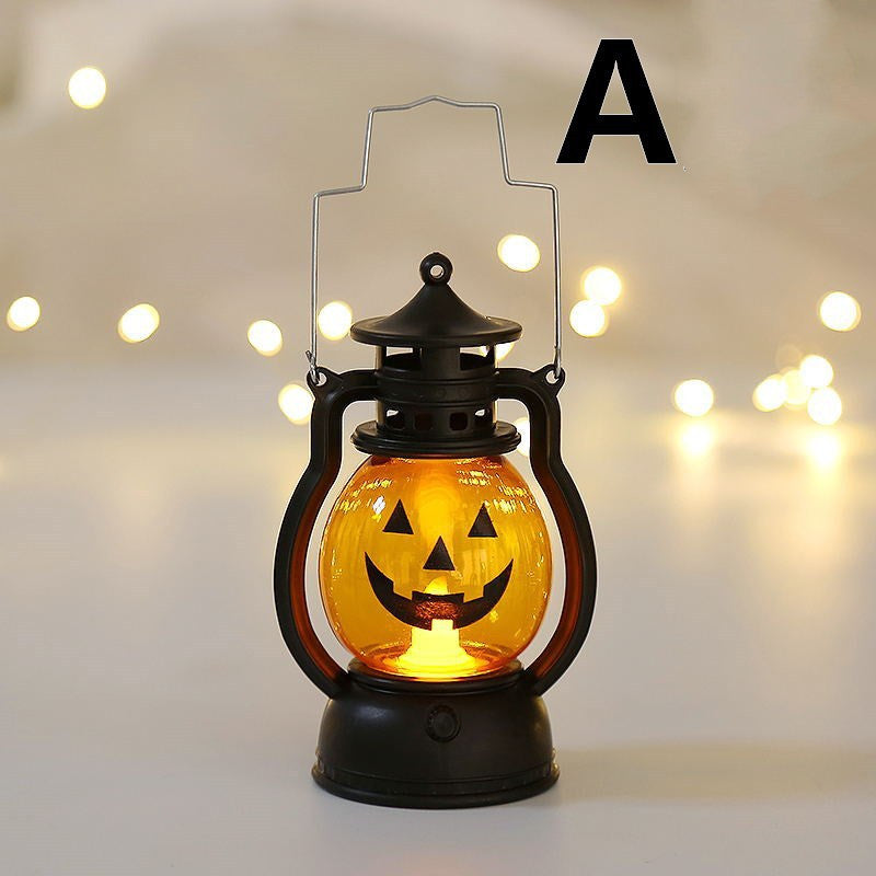Halloween Oil Lamp Portable Pumpkin Lantern Skull Decoration - Bellarte Enchanté Halloween Oil Lamp Portable Pumpkin Lantern Skull Decoration