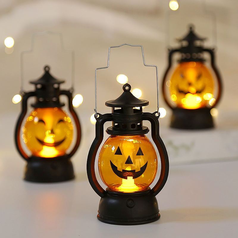 Halloween Oil Lamp Portable Pumpkin Lantern Skull Decoration - Bellarte Enchanté Halloween Oil Lamp Portable Pumpkin Lantern Skull Decoration