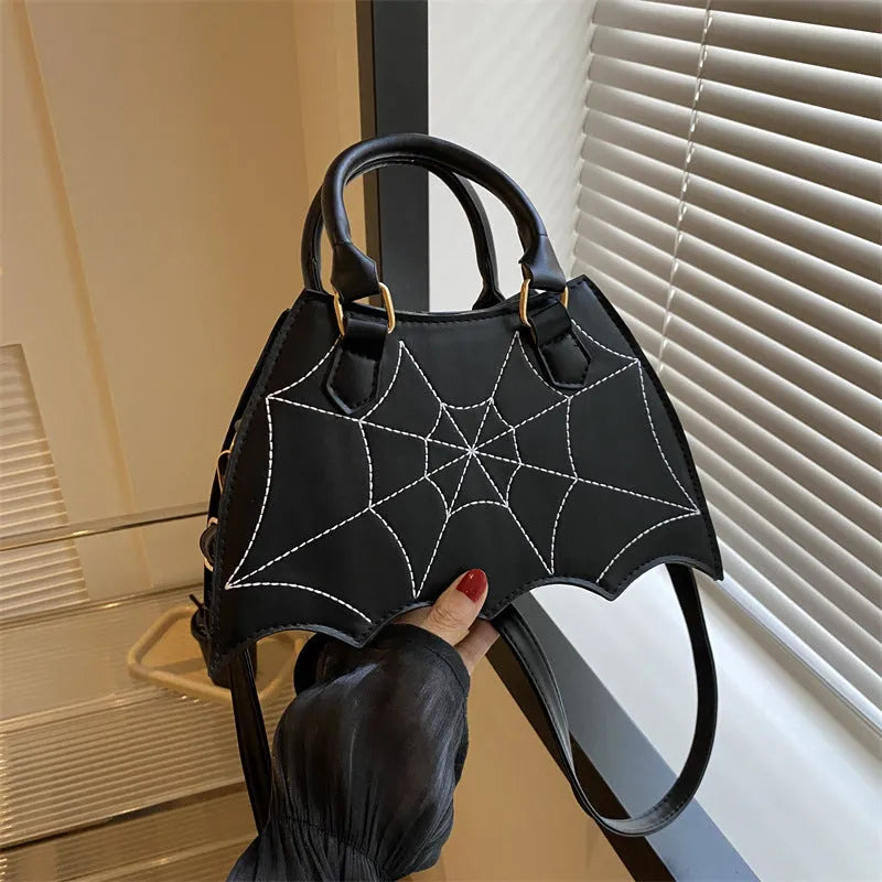 Halloween Spider Web Saddle Bags Fashion Personality Crossbody Shoulder Bag With Handle Women's Handbags - Bellarte Enchanté Halloween Spider Web Saddle Bags Fashion Personality Crossbody Shoulder Bag With Handle Women's Handbags