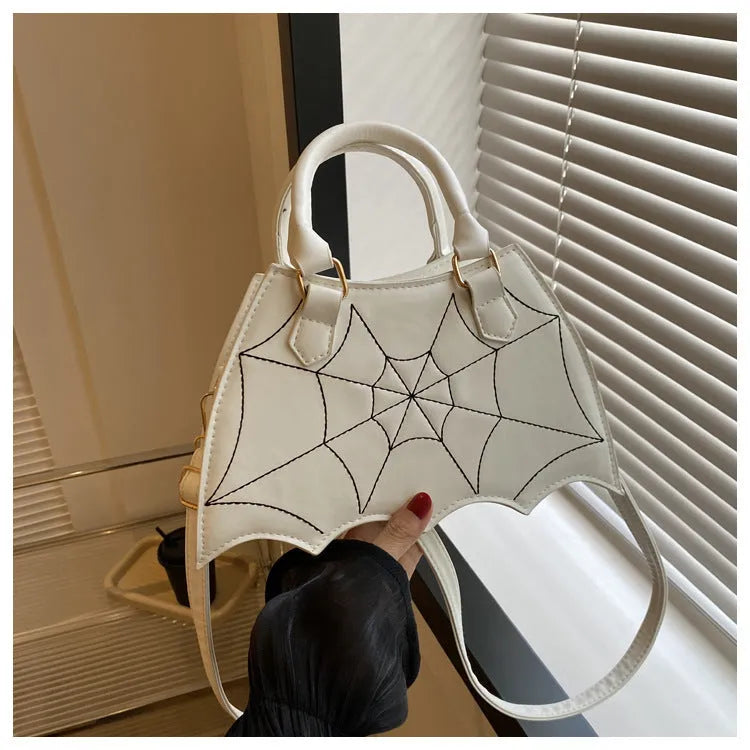 Halloween Spider Web Saddle Bags Fashion Personality Crossbody Shoulder Bag With Handle Women's Handbags - Bellarte Enchanté Halloween Spider Web Saddle Bags Fashion Personality Crossbody Shoulder Bag With Handle Women's Handbags