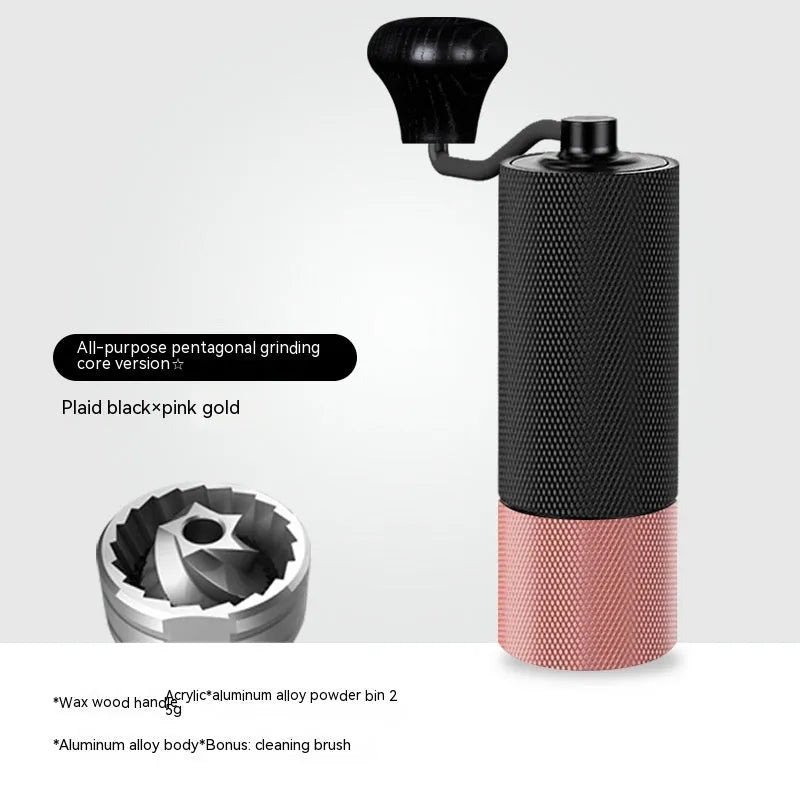 Hand-cranked CNC Stainless Steel Grinding Core Coffee Bean Grinder Coffee Machine - Bellarte Enchanté Hand-cranked CNC Stainless Steel Grinding Core Coffee Bean Grinder Coffee Machine