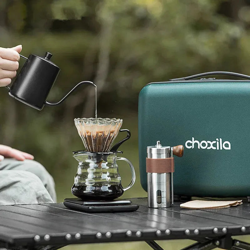 Hand Made Coffee Maker Suit Portable Outdoor Hand Grinding Coffee Suit Suit - Bellarte Enchanté Hand Made Coffee Maker Suit Portable Outdoor Hand Grinding Coffee Suit Suit