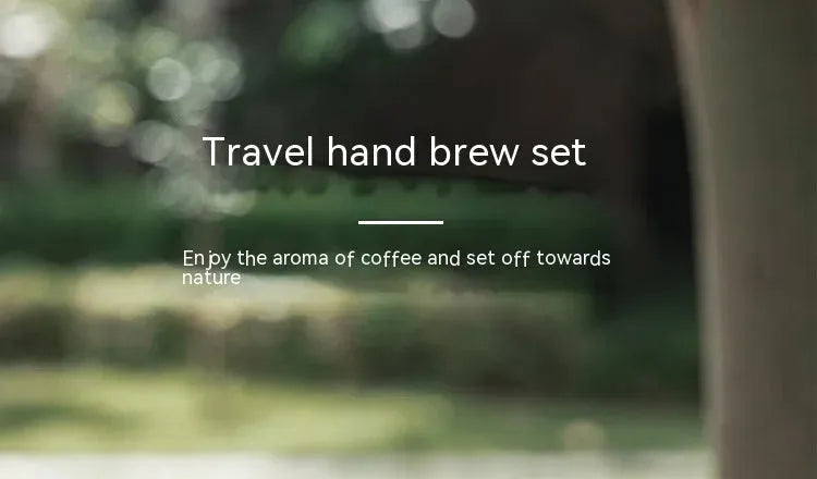 Hand Made Coffee Maker Suit Portable Outdoor Hand Grinding Coffee Suit Suit - Bellarte Enchanté Hand Made Coffee Maker Suit Portable Outdoor Hand Grinding Coffee Suit Suit