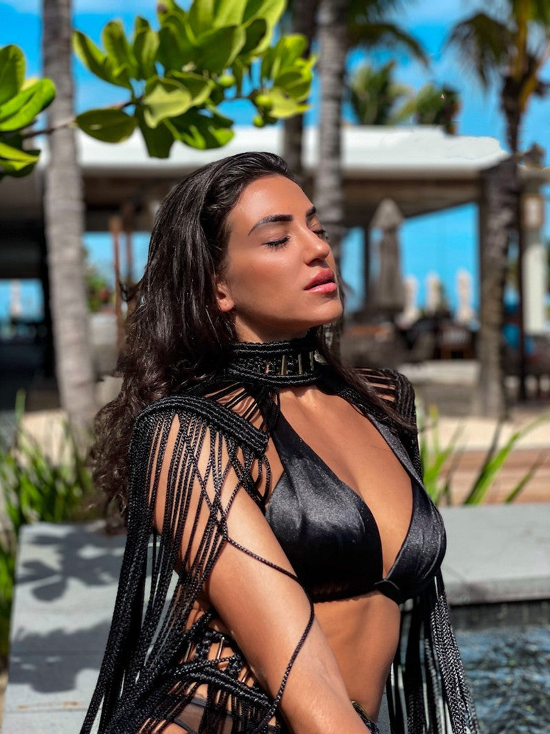 Handmade Cotton Rope Woven Tassels Suit - Bellarte Enchanté Handmade Cotton Rope Woven Tassels Suit