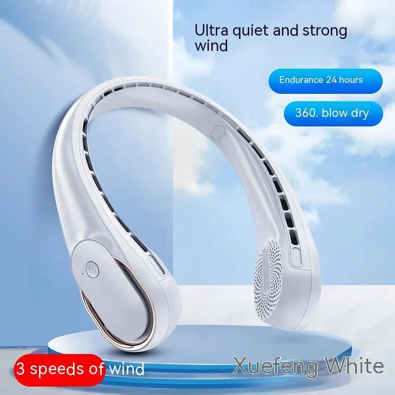 Hanging Neck Usb Charging Portable Little Student Office Outdoor Sports Neck-hanging Fan - Bellarte Enchanté Hanging Neck Usb Charging Portable Little Student Office Outdoor Sports Neck-hanging Fan