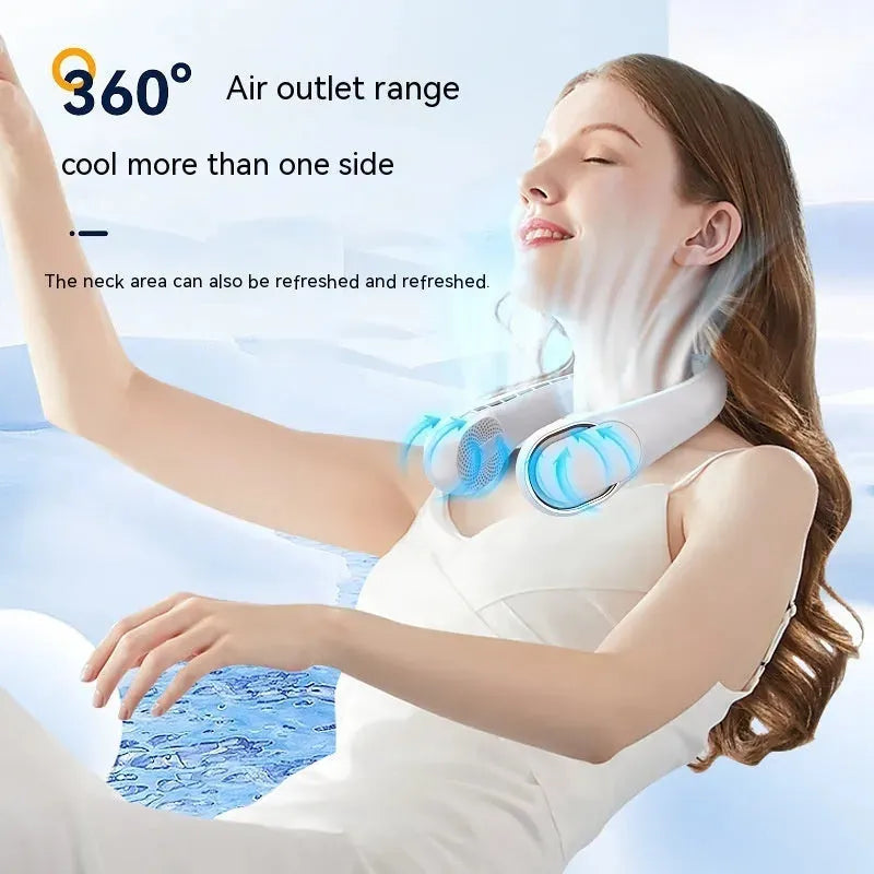 Hanging Neck Usb Charging Portable Little Student Office Outdoor Sports Neck-hanging Fan - Bellarte Enchanté Hanging Neck Usb Charging Portable Little Student Office Outdoor Sports Neck-hanging Fan