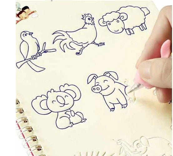 Hard Cover Magic Practice Writing Paste Painting Sketch Book - Bellarte Enchanté Hard Cover Magic Practice Writing Paste Painting Sketch Book