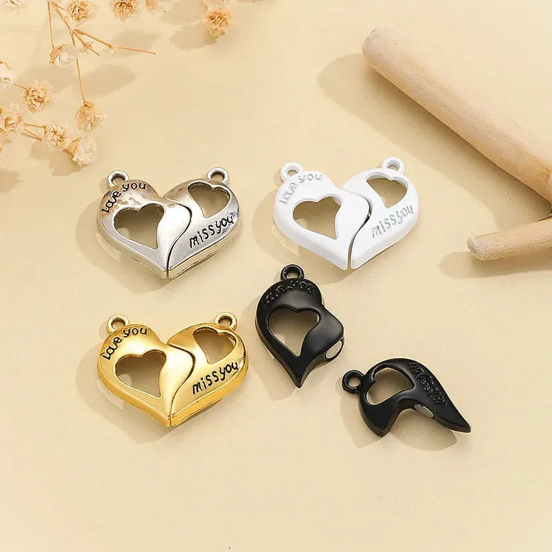 Heart Magnet Couple Girlfriends Color Matching - Bellarte Enchanté Heart Magnet Couple Girlfriends Color Matching