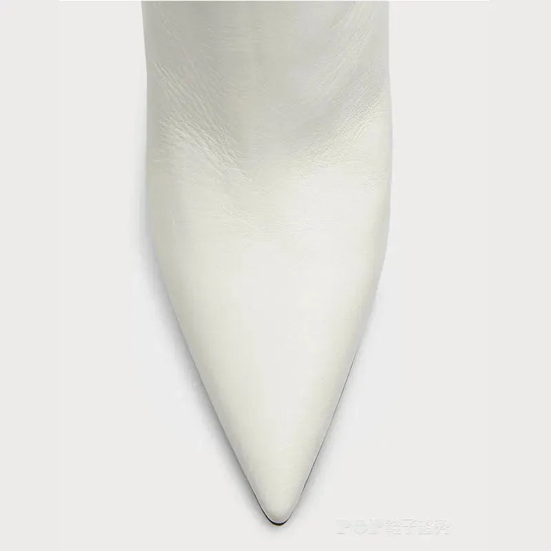 Heel Shaped Sexy Mid Length Boots - Bellarte Enchanté Heel Shaped Sexy Mid Length Boots