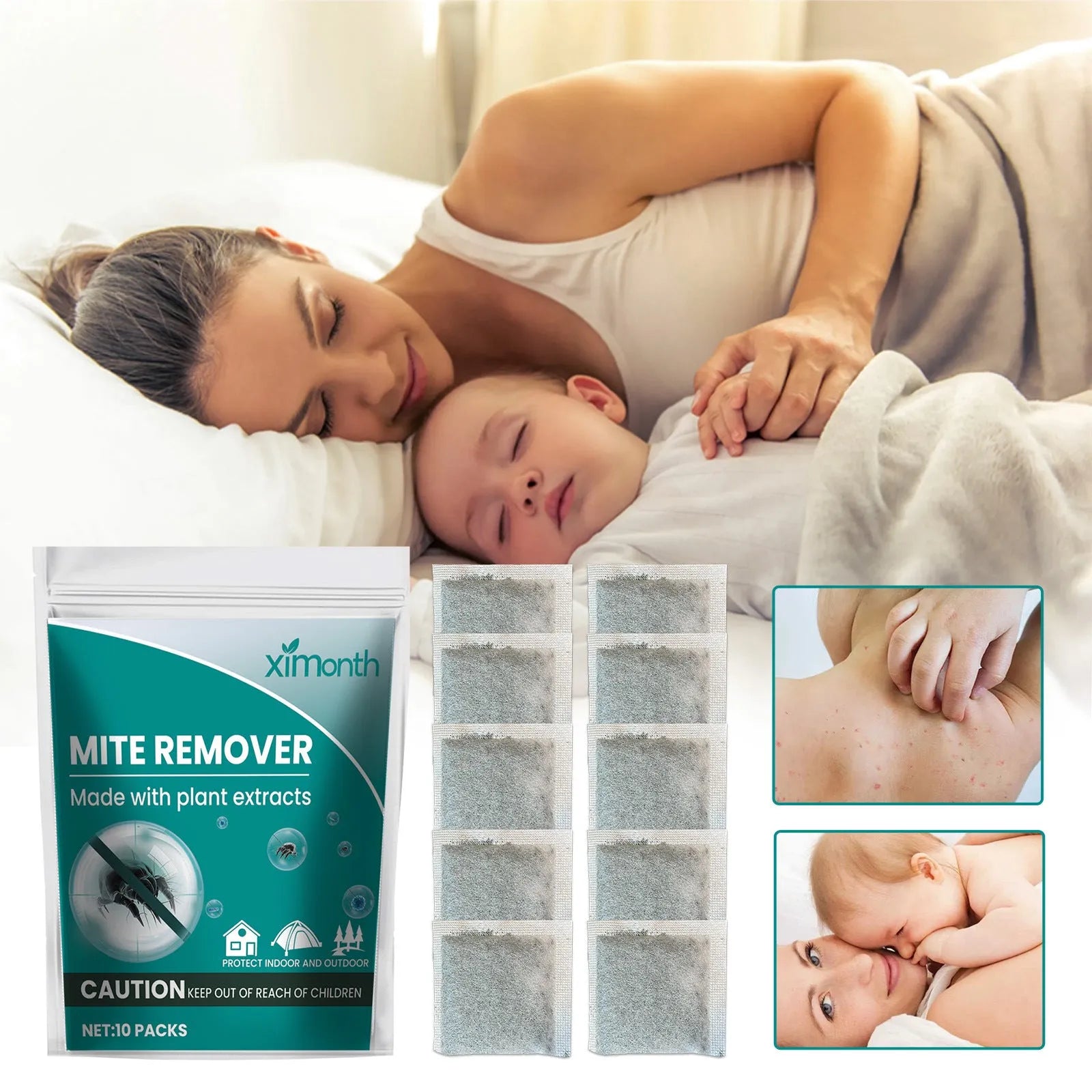 Herbal Mite Removal Bag Travel Home Supplies - Bellarte Enchanté Herbal Mite Removal Bag Travel Home Supplies