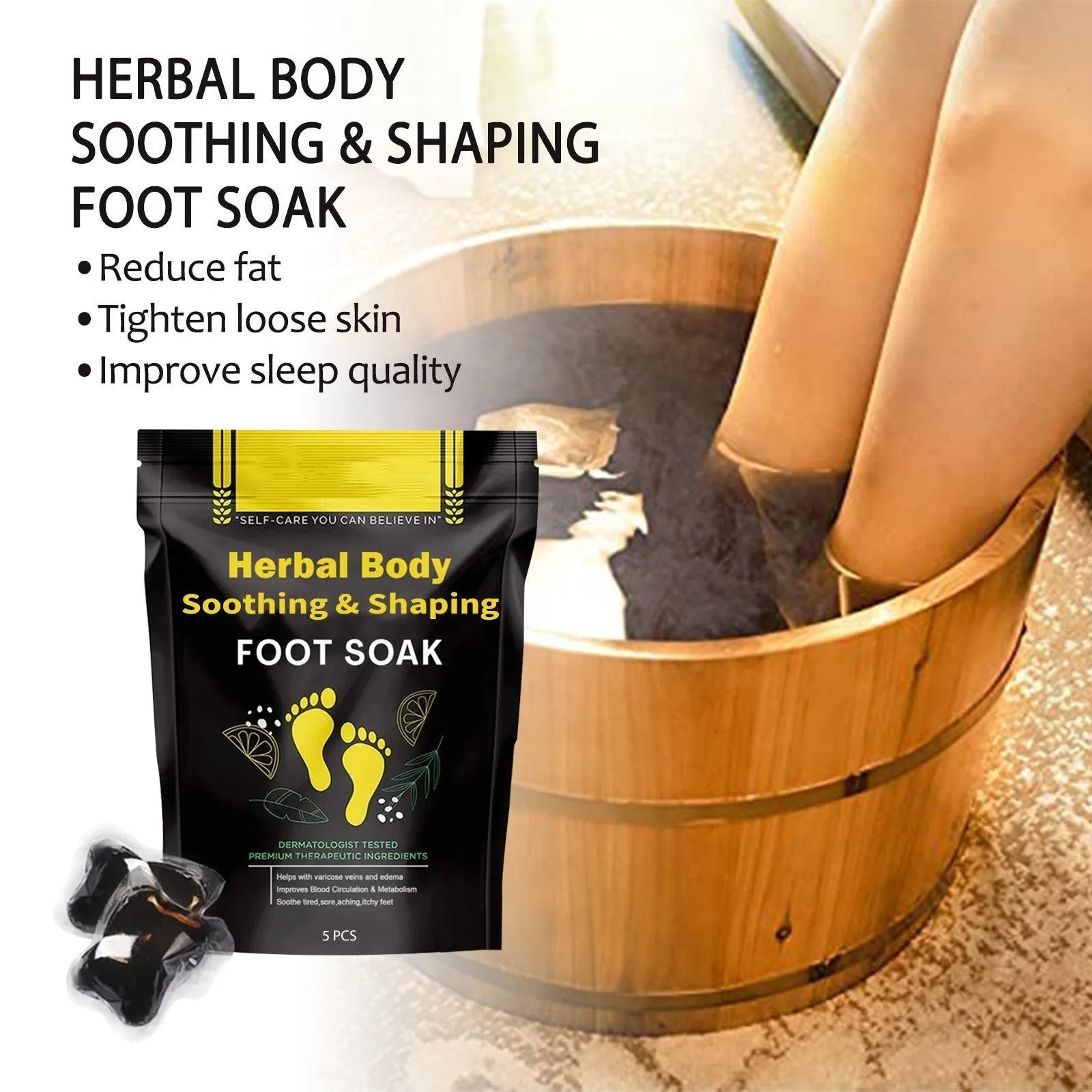 Herbal Shaped Foot Bath Bag - Bellarte Enchanté Herbal Shaped Foot Bath Bag