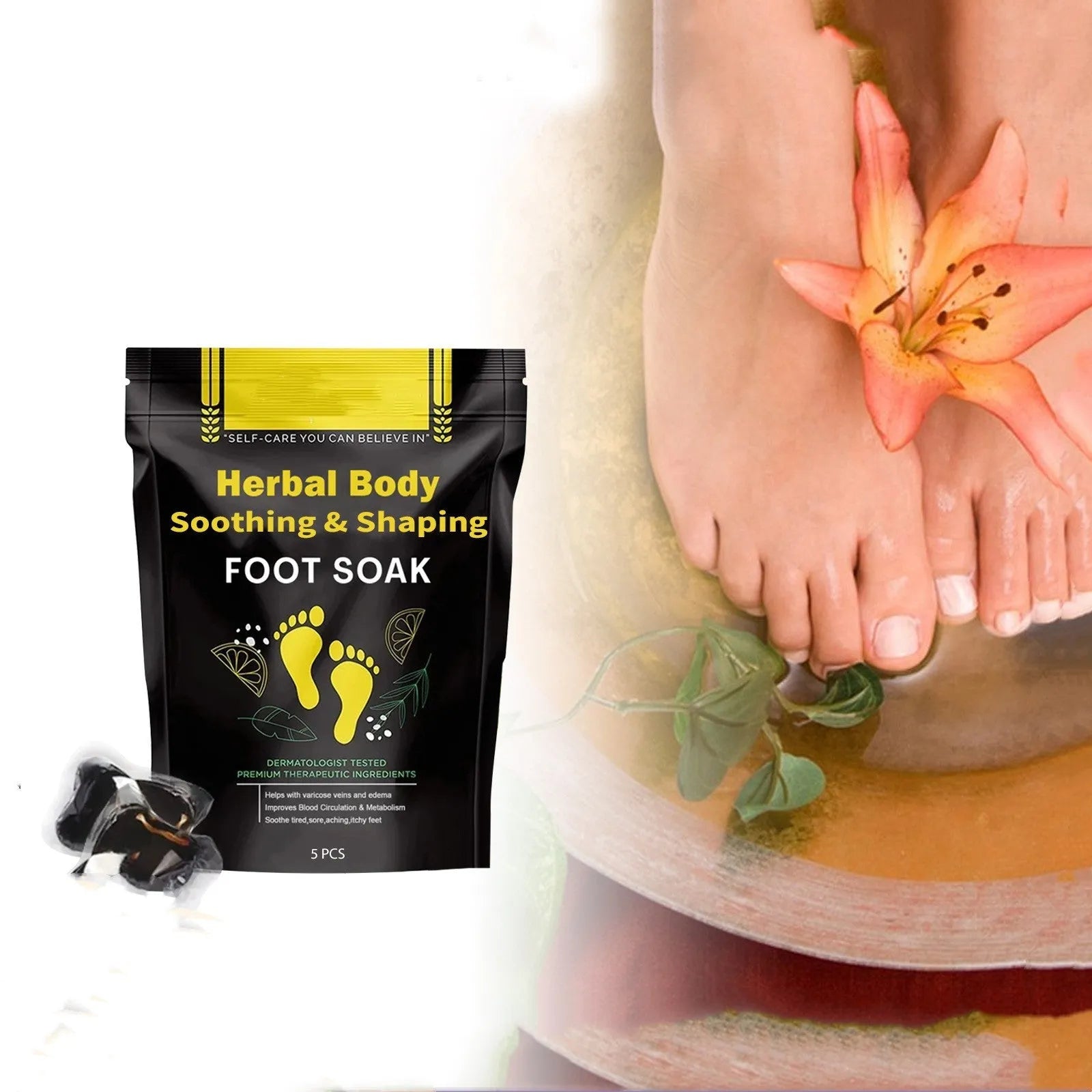 Herbal Shaped Foot Bath Bag - Bellarte Enchanté Herbal Shaped Foot Bath Bag