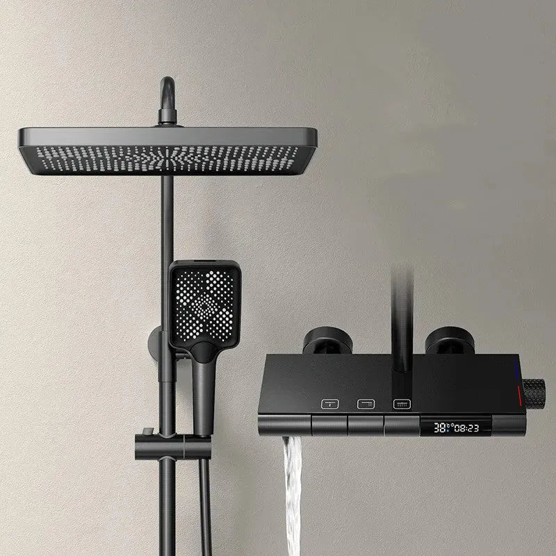 High Copper Shower Set Constant Temperature Digital Display - Bellarte Enchanté High Copper Shower Set Constant Temperature Digital Display