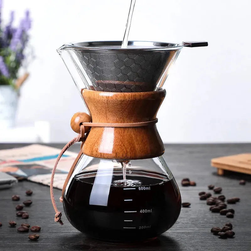 High temperature glass hand coffee pot sharing pot - Bellarte Enchanté High temperature glass hand coffee pot sharing pot