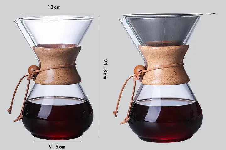 High temperature glass hand coffee pot sharing pot - Bellarte Enchanté High temperature glass hand coffee pot sharing pot