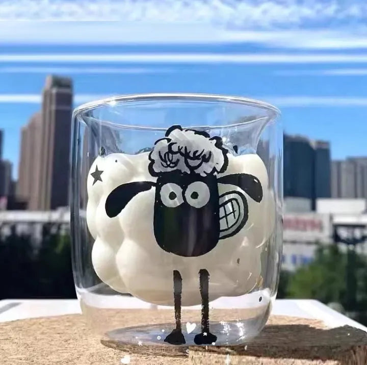 High Temperature Resistant Double Wall Cute Girl Milk Glass - Bellarte Enchanté High Temperature Resistant Double Wall Cute Girl Milk Glass