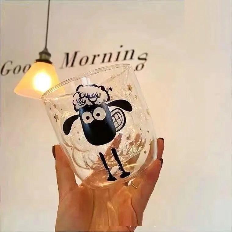 High Temperature Resistant Double Wall Cute Girl Milk Glass - Bellarte Enchanté High Temperature Resistant Double Wall Cute Girl Milk Glass