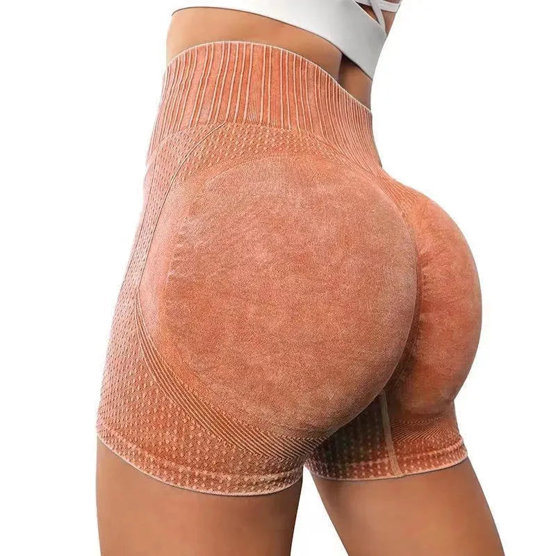 High-waisted Hip-lifting Fitness Pants Solid Color Quick-drying Tight Running Sports Yoga Shorts Women - Bellarte Enchanté High-waisted Hip-lifting Fitness Pants Solid Color Quick-drying Tight Running Sports Yoga Shorts Women