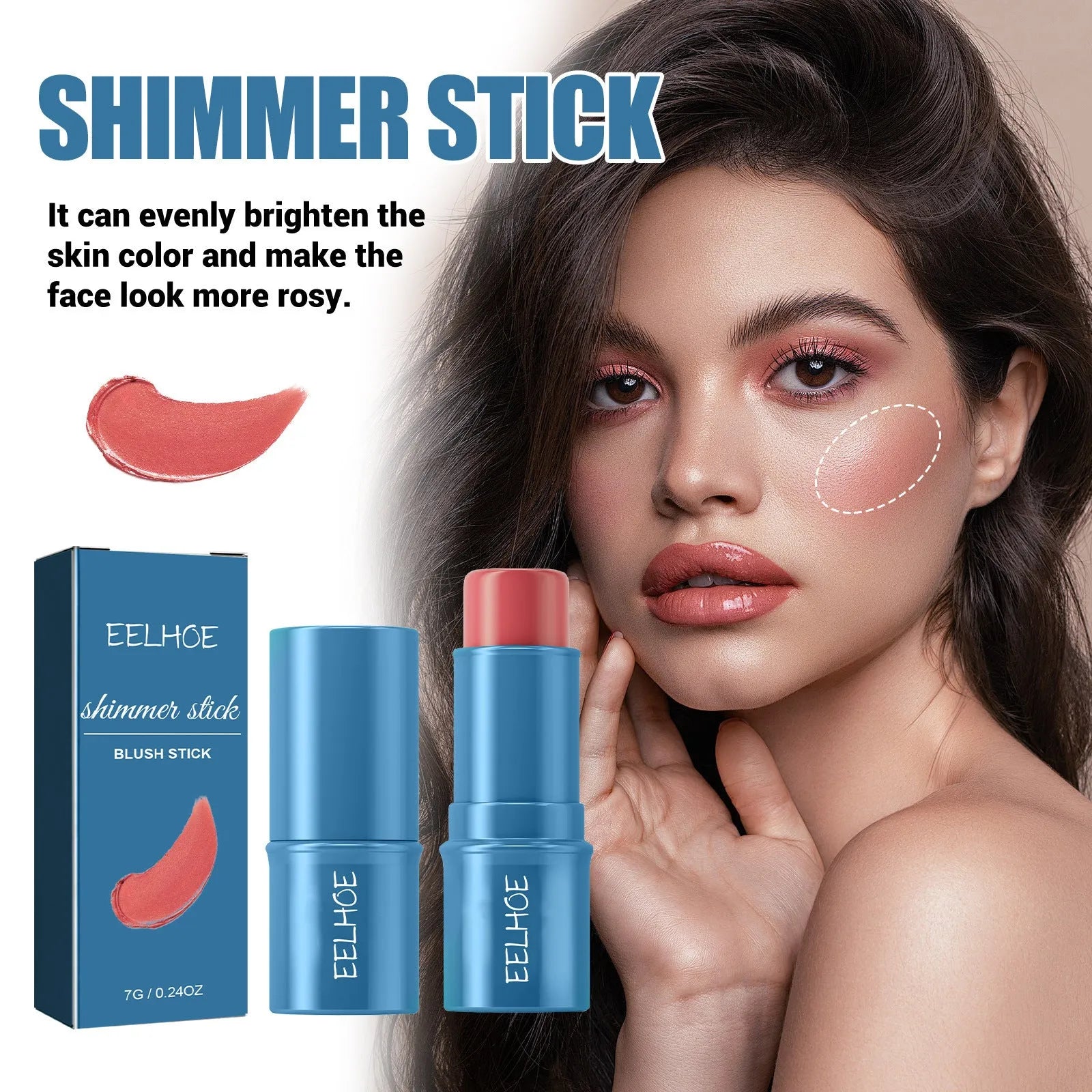 Highlight Shadow Blush Stick Three - Bellarte Enchanté Highlight Shadow Blush Stick Three